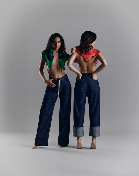 straight-leg pants adjustable