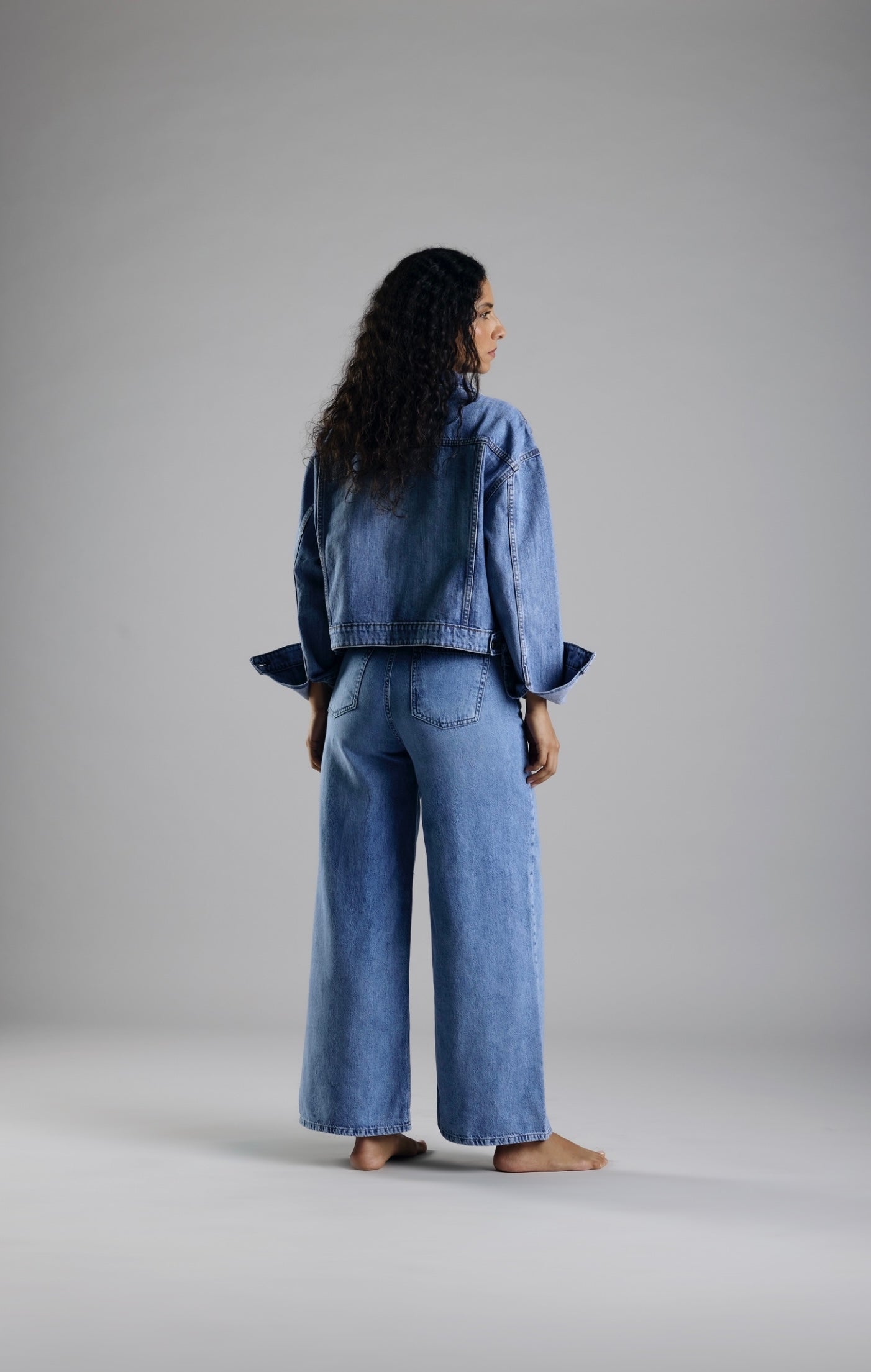 Wide leg classic pants