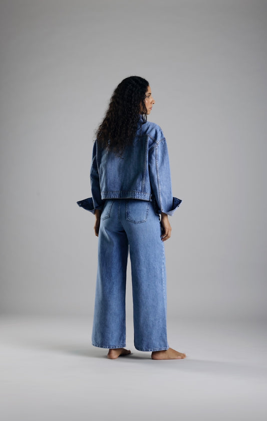 Wide leg classic pants